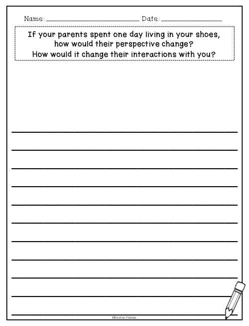 daily writing prompts for 7th grade