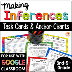 Making Inferences Task Cards COVER