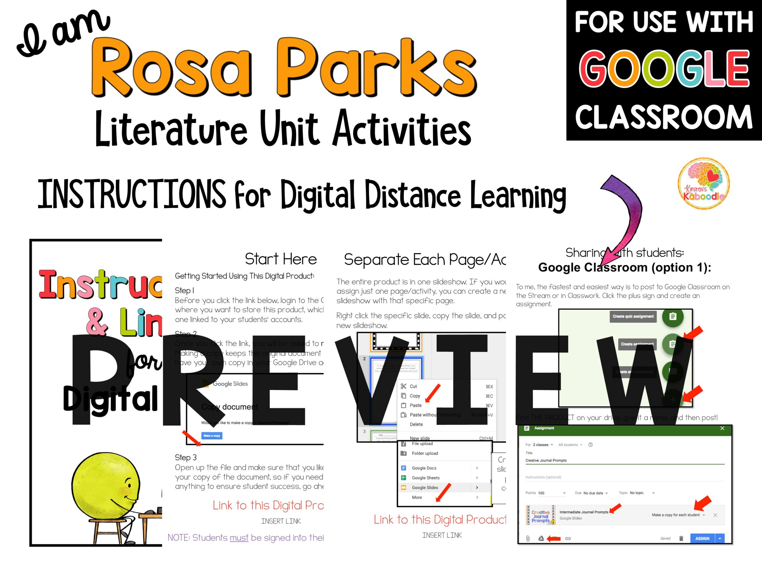 i-am-rosa-parks-literature-activities