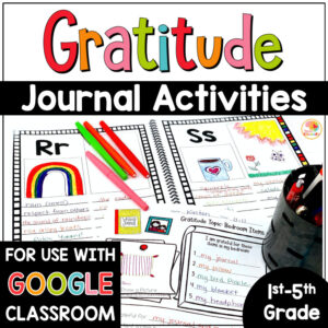 Gratitude Activities and Gratitude Journal for Kids COVER