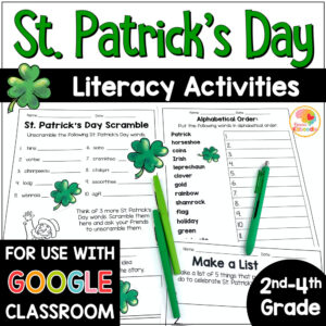 St. Patrick's Day Literacy Activities COVER