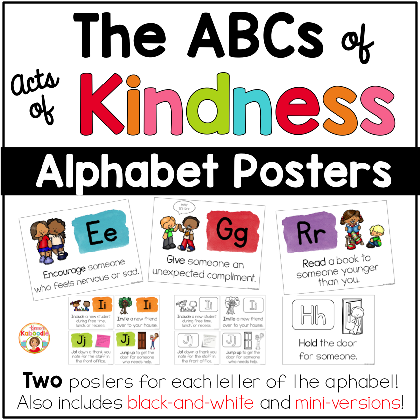 Kindness Posters - The ABCs of Kindness