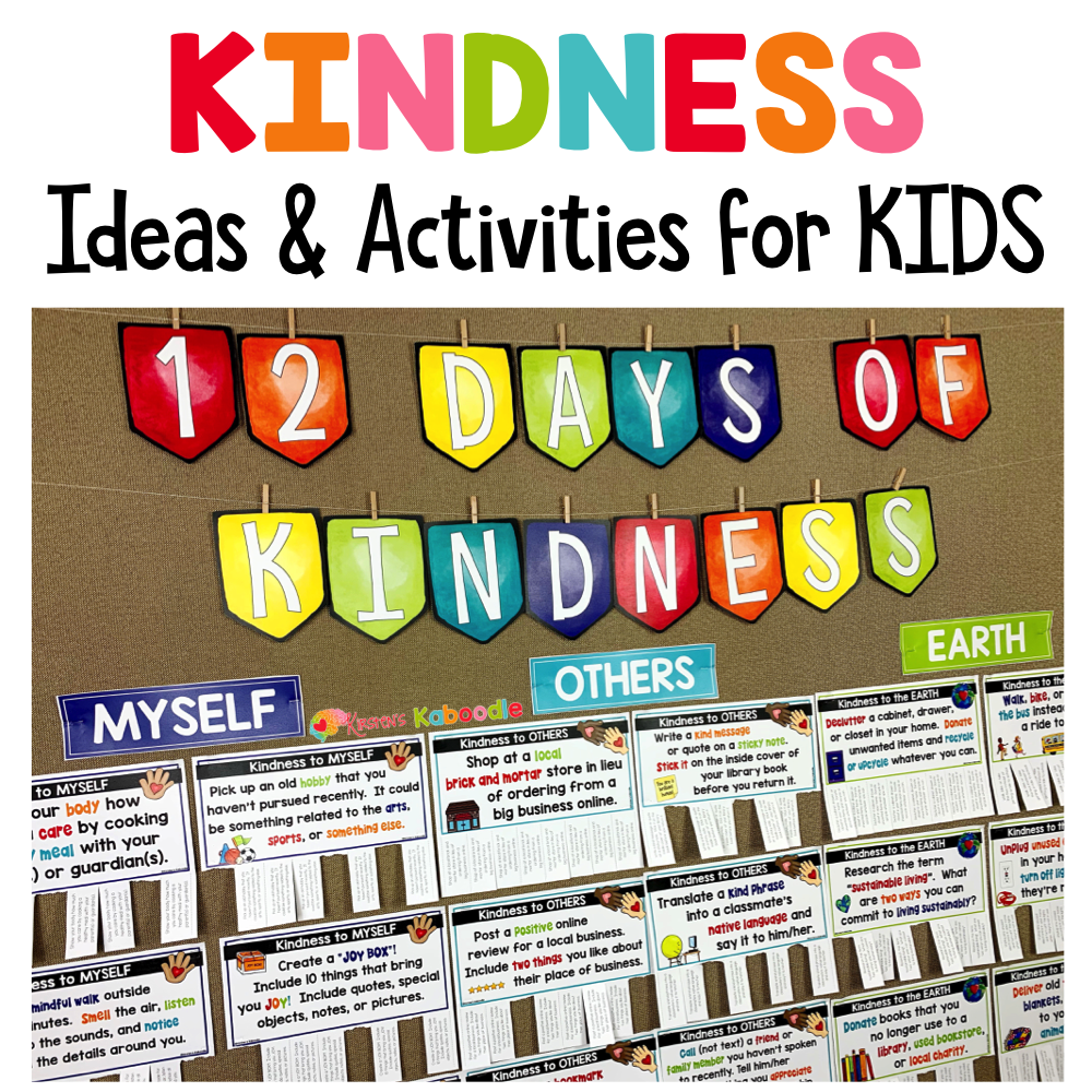Kindness Activities For Kids 12 Days Of Kindness Challenge